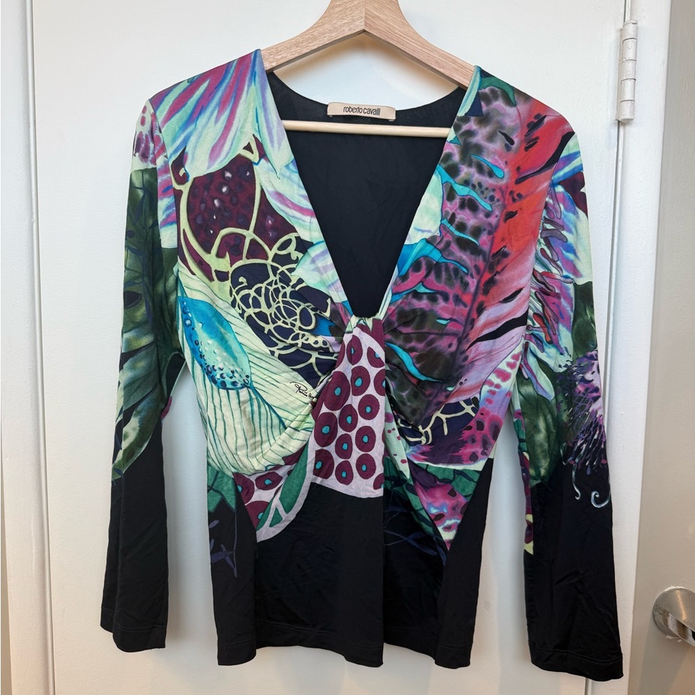 Roberto Cavalli Colorful Blouse